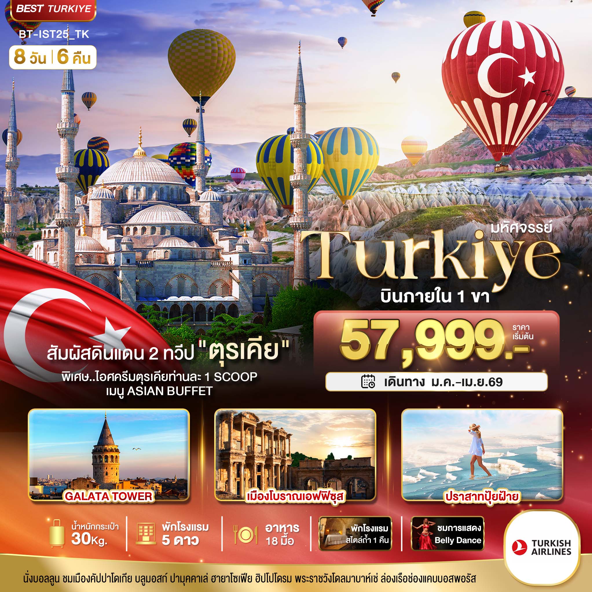 มหัศจรรย์...TURKIYE ดินแดน 2 ทวีป บินภายใน 1 ขา