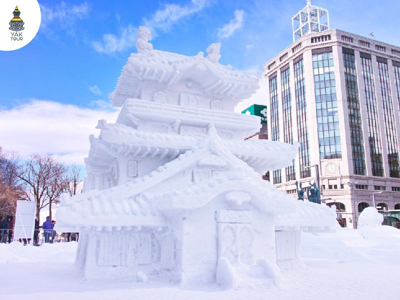 งานเทศกาลปะติมากรรมน้ำแข็งในฮอกไกโด