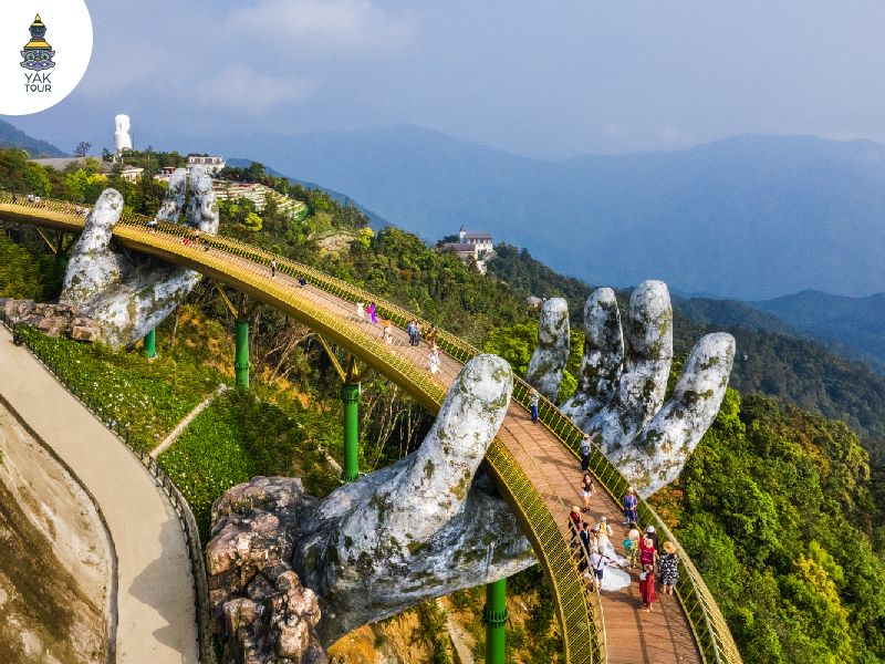 สะพานโกลเด้นบริดจ์ บานาฮิลล์ สะพานมือยักษ์แลนด์มาร์คชื่อดังของเวียดนาม