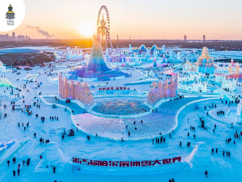 มหกรรมงานประติมากรรมน้ำแข็ง ที่ฮาร์บิน