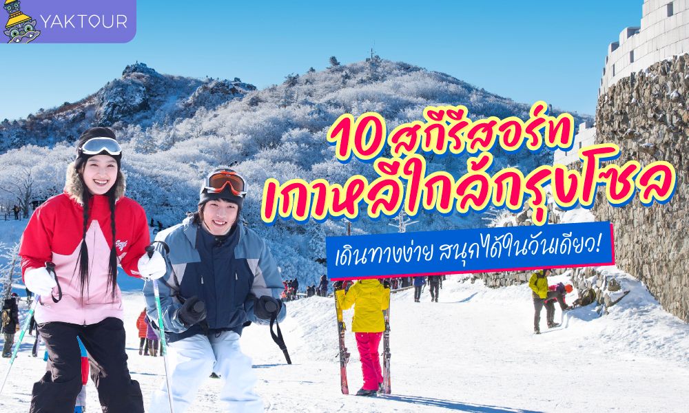 10 สกีรีสอร์ท เกาหลี ใกล้กรุงโซล เดินทางง่าย สนุกได้ในวันเดียว!