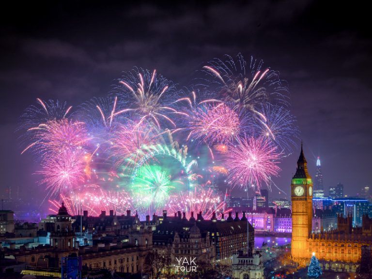 งานเคานต์ดาวน์ ที่ลอนดอนอาย อังกฤษ ช่วงปีใหม่