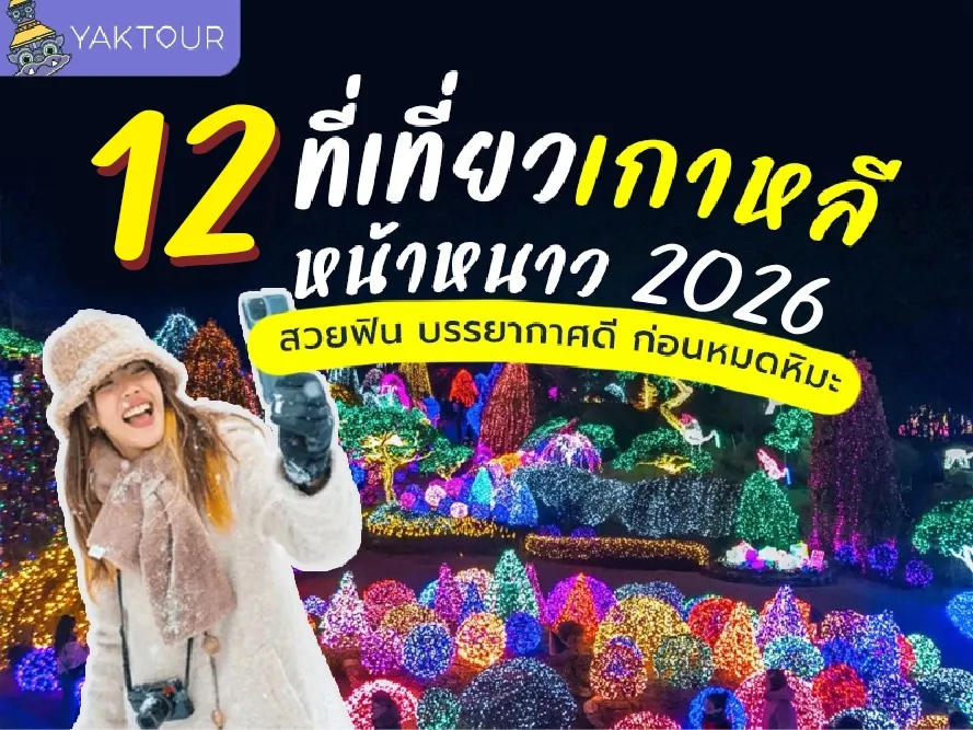 12 ที่เที่ยวเกาหลี หน้าหนาว 2026 สวยฟิน บรรยากาศดี ต้องไปก่อนหมดหิมะ