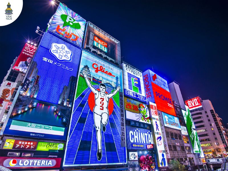 โดทงโบริ โอซาก้า แหล่งสตรีทฟู้ดและป้ายกูลิโกะ 