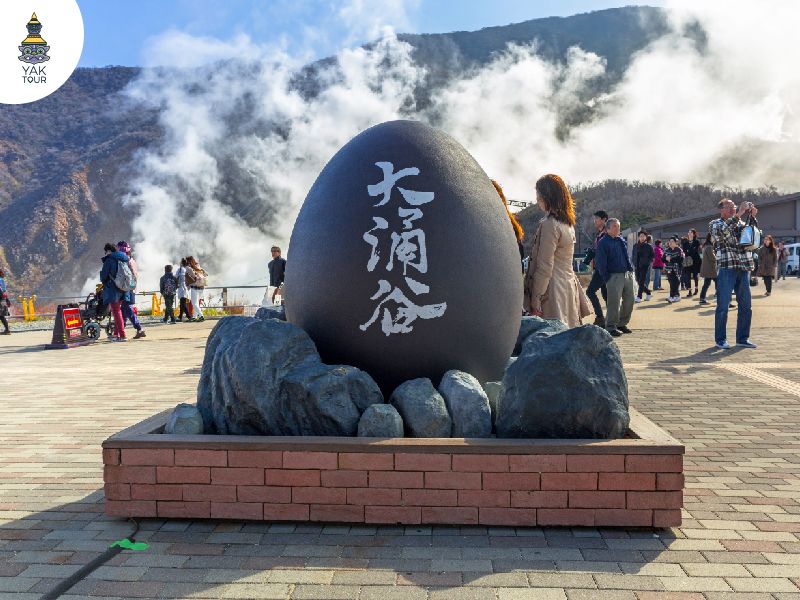 สัญลักษณ์ของหุบเขาโอวาคุดานิ ประเทศญี่ปุ่น