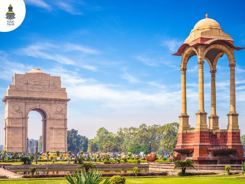 ประตูอินเดีย กรุงนิวเดลี อนุสรณ์สถานสงคราม แลนด์มาร์กอินเดีย