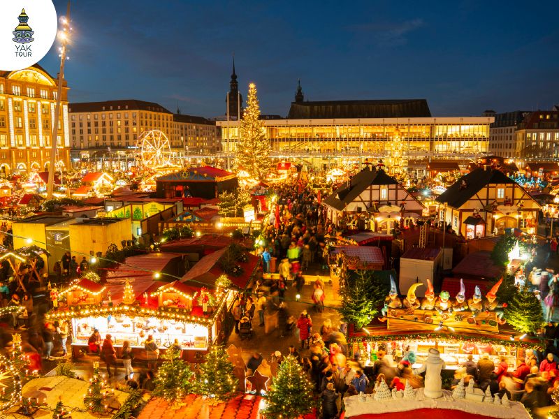 ตลาดคริสต์มาสเดรสเดน (Dresdner Striezelmarkt) ตลาดที่เก่าแก่ที่สุดในโลก บรรยากาศยุโรปคลาสสิก