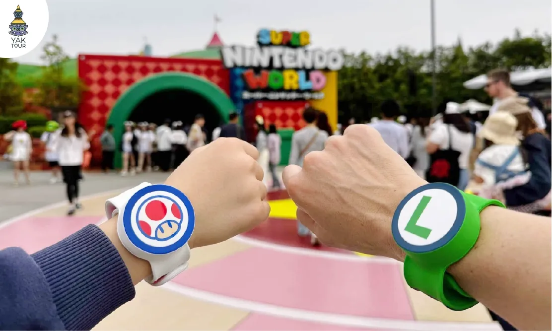 สายรัดข้อมืออัจฉริยะสำหรับเล่นเกมใน Universal Studios Japan