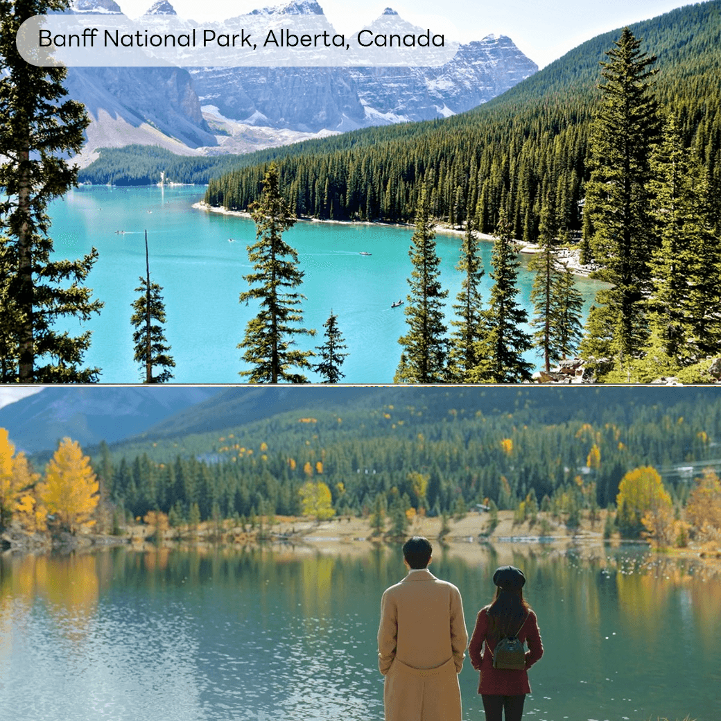 Banff National Park เทือกเขาหิมะ ฉากจูบสุดโรแมนติกใน Can This Love Be Translated