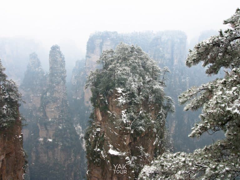 เขาอวตาร จางเจียเจี้ย ในฤดูหนาว