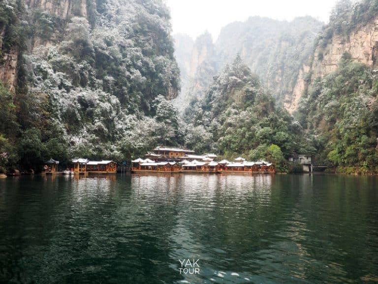 ทะเลสาบเป่าเฟิงหู ในฤดูหนาว