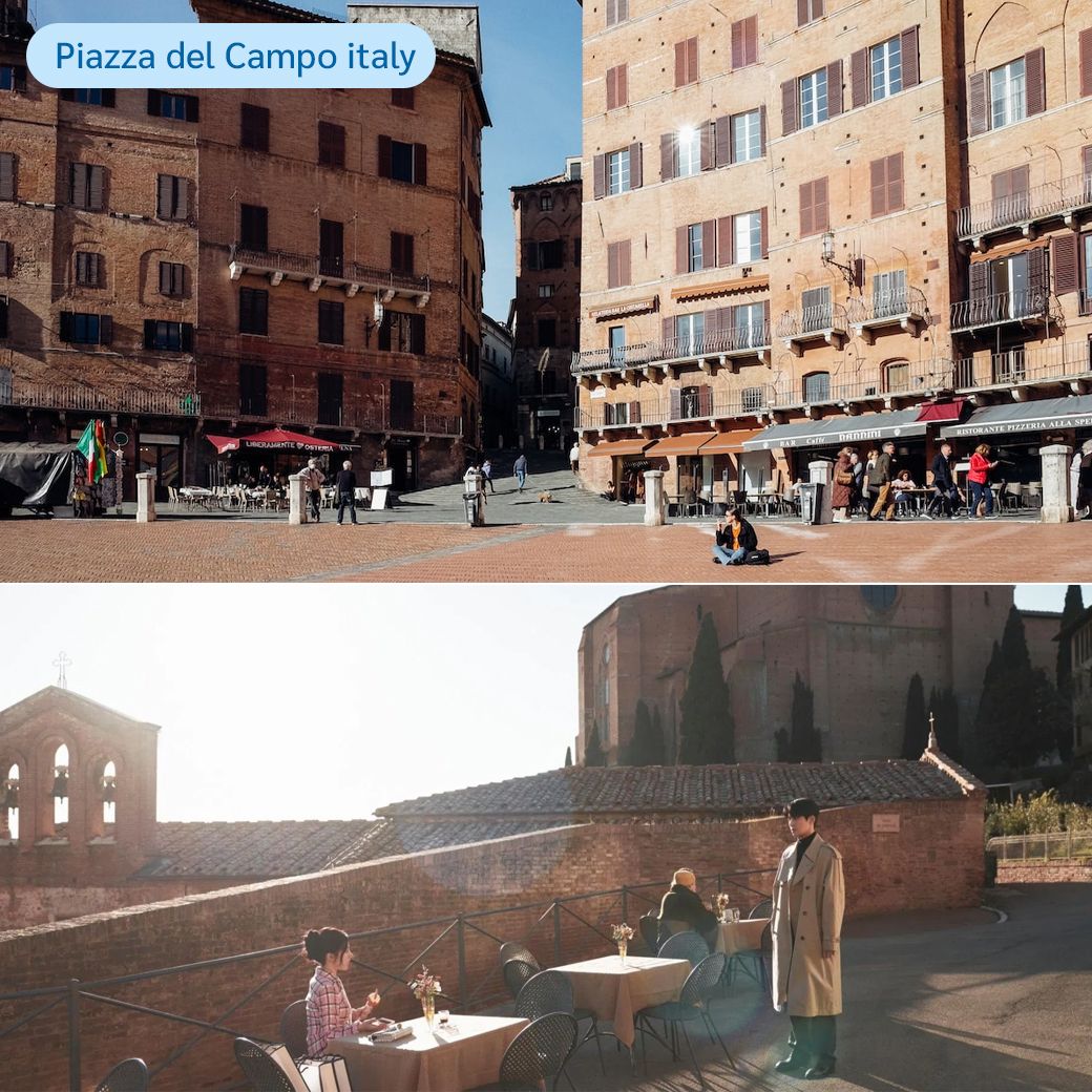 Piazza del Campo เมือง Siena จัตุรัสรูปพัด โลเคชัน Can This Love Be Translated