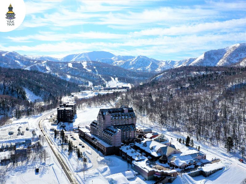 ภาพมุมกว้างของคิโรโระ สกีรีสอร์ท