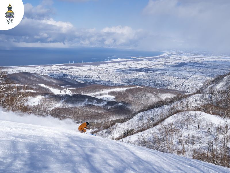 ภาพมุมกว้างของ ซัปโปโร เทเนะ สกีรีสอร์ท