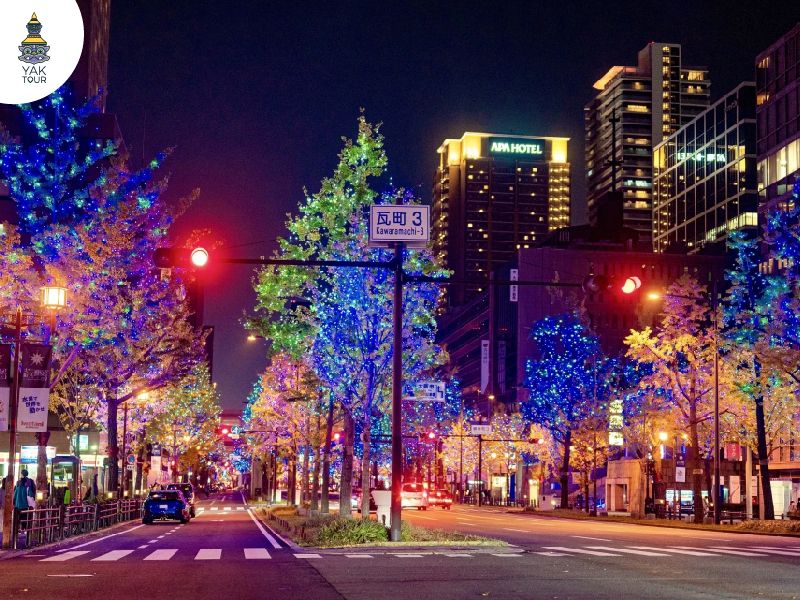 Festival of the Light โอซาก้า งานไฟประดับฤดูหนาวญี่ปุ่น