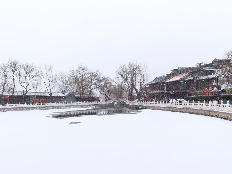 ย่านสือช่าไห่ ฤดูหนาว