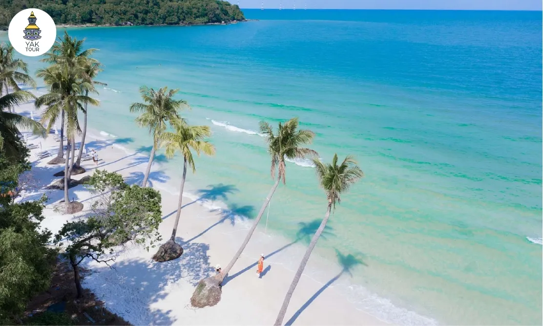 หาดไบ่สาว หรือ Starfish Beach ชายหาดทรายขาวละเอียดที่มีน้ำทะเลใสและทิวมะพร้าวสวยงามในเวียดนามใต้
