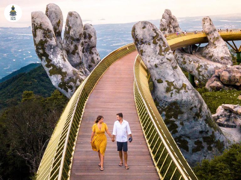 สะพานมือที่ยอดเขาบานาฮิลล์ เวียดนาม ที่เที่ยวเดือนกุมภาพันธ์