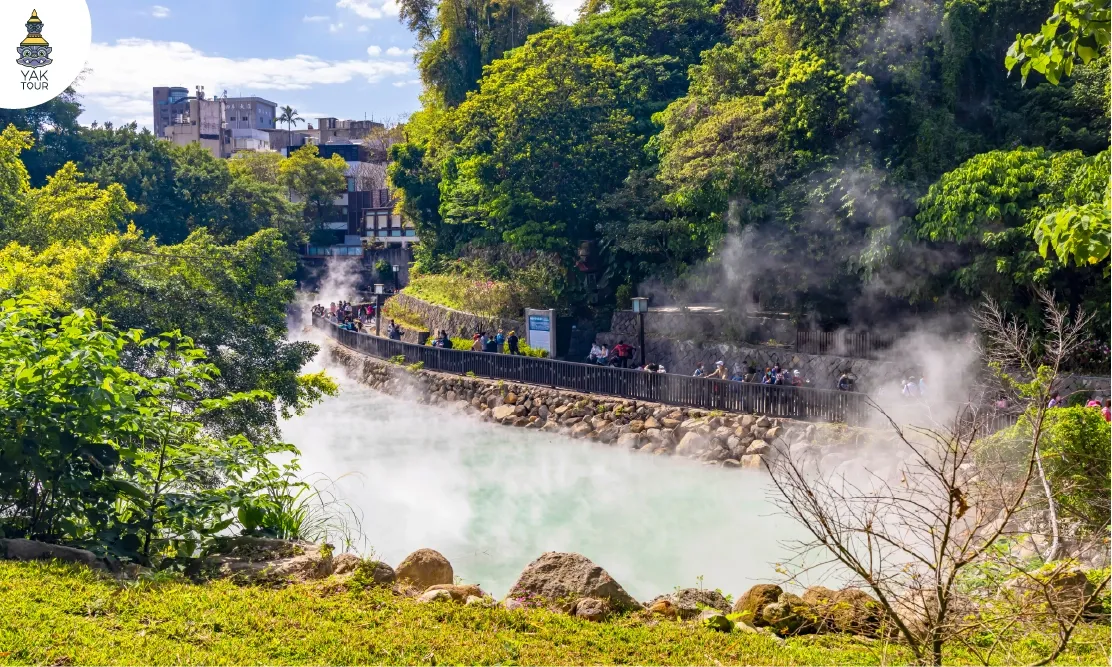 บ่อน้ำร้อนผุด (Thermal Valley) ในเขตน้ำพุร้อนเป่ยโถว (Beitou Hot Springs)