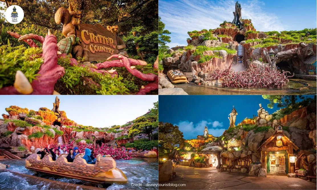 โซนเครื่องเล่นล่องแก่ง Splash Mountain ในโซน Critter Country