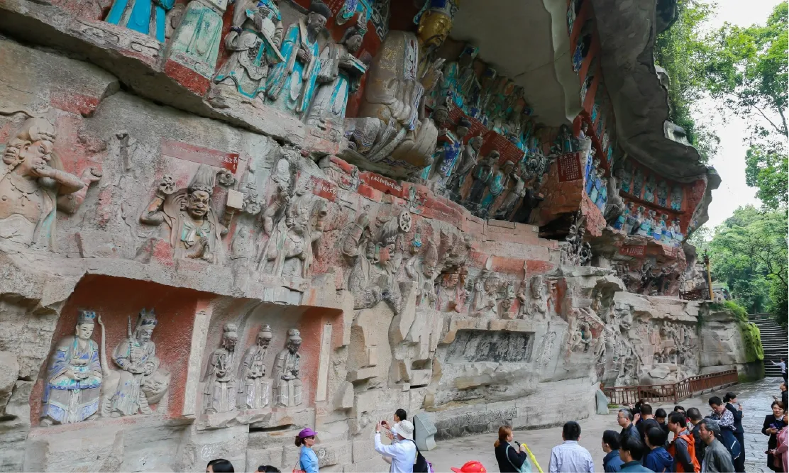 ความวิจิตรงดงามของงานประติมากรรมที่ ผาหินแกะสลักต้าจู๋ (Dazu Rock Carvings) มรดกโลกทางวัฒนธรรม