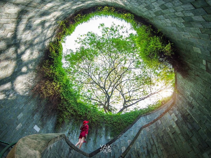 จุดเช็คอินอุโมงค์ต้นไม้ที่สวนสาธารณะฟอร์ทแคนนิง (Fort Canning Park) สิงคโปร์ มุมถ่ายรูปบันไดวนยอดฮิต
