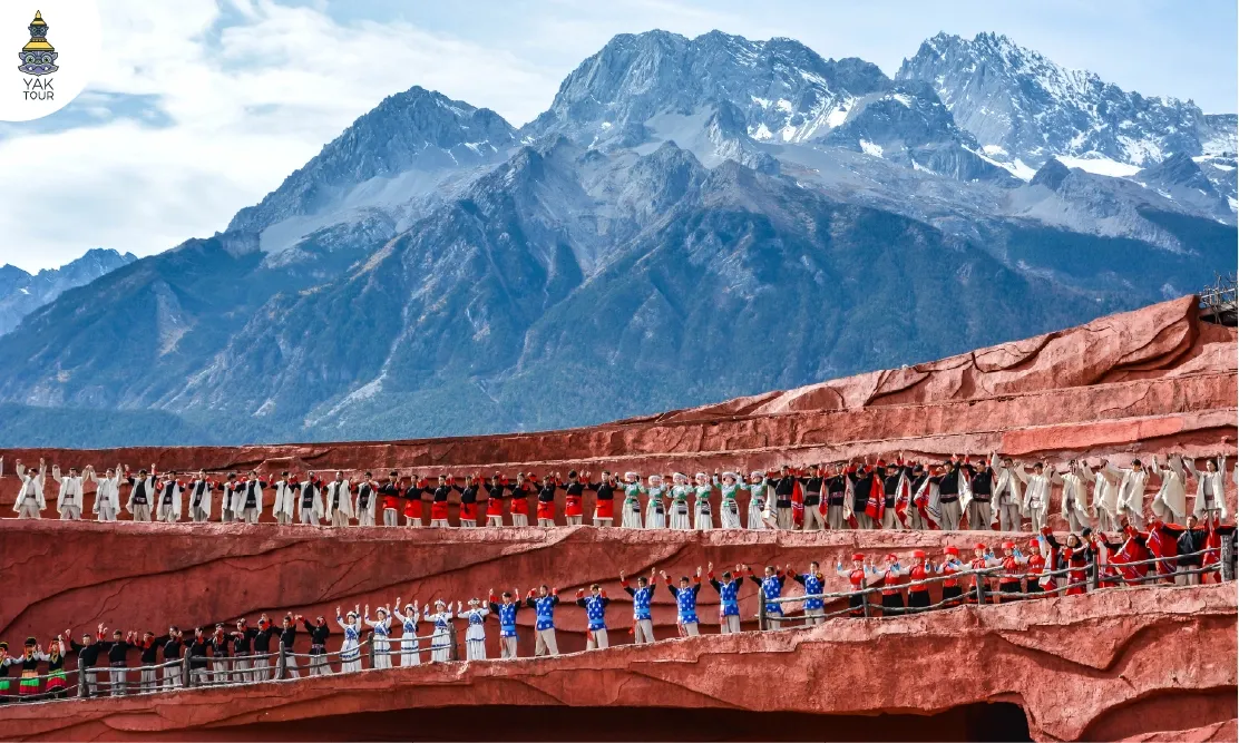 รีวิวชมโชว์ Impression Lijiang กลางแจ้ง ชมวิถีชนเผ่าพร้อมวิวภูเขาหิมะ ลี่เจียง