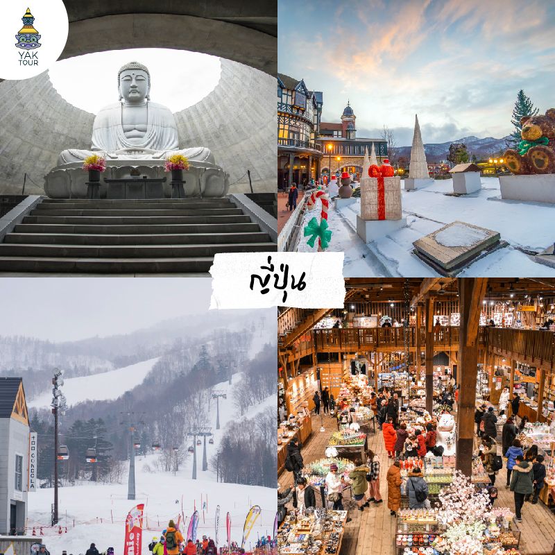 ทัวร์ฮอกไกโด ญี่ปุ่น ไหว้พระเนินพระพุทธเจ้า เที่ยวโรงงานช็อกโกแลต และสนุกกับลานสกีคิโรโระ