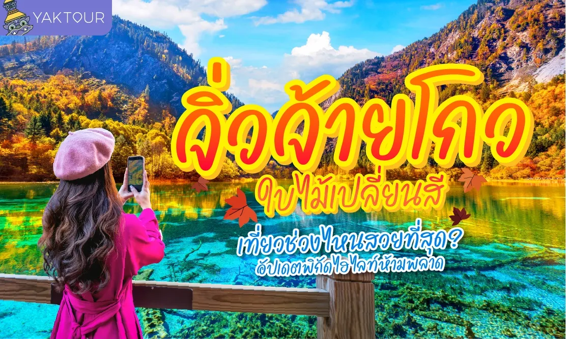 จิ่วจ้ายโกว ใบไม้เปลี่ยนสี เที่ยวช่วงไหนสวยที่สุด? อัปเดตพิกัดไฮไลท์ห้ามพลาด