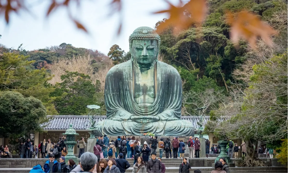 พระใหญ่ไดบุตสึ (Great Buddha of Kamakura) วัดโคโตคุอิน