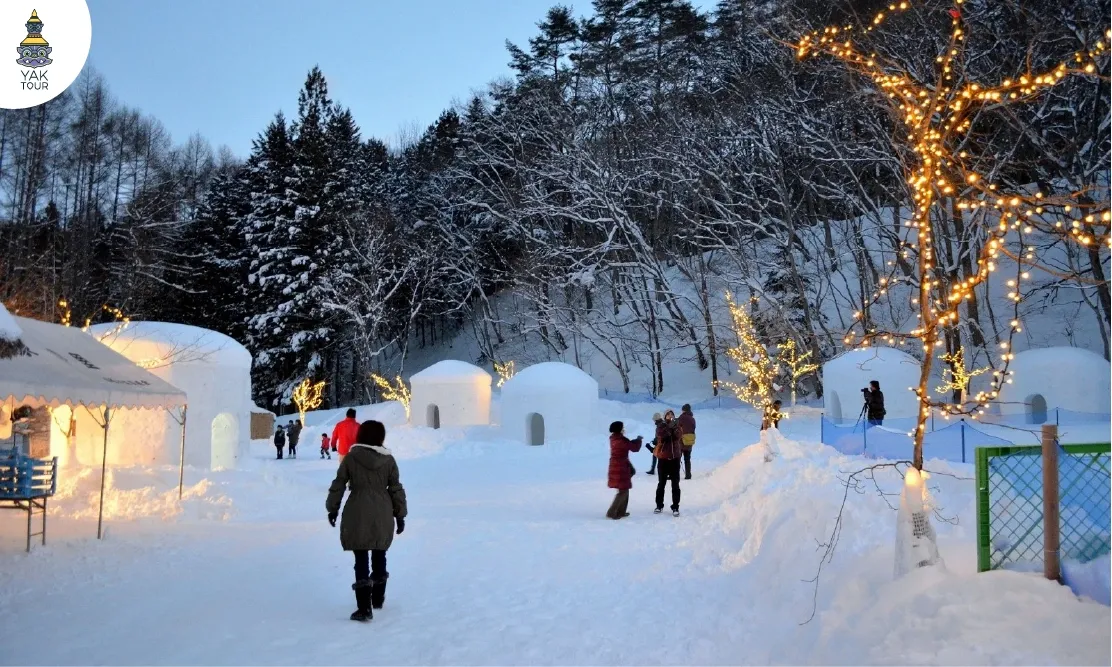 กระท่อมหิมะในเทศกาล Kamakura & Snow Festival เมืองยูนิชิกาวะ