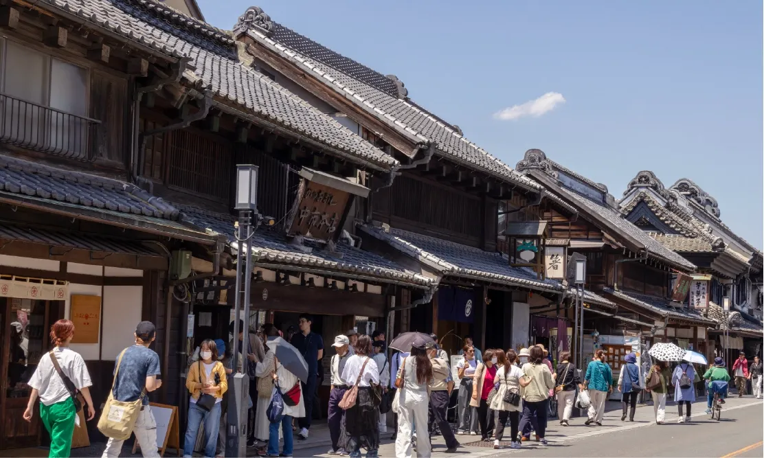 .ย่านเมืองเก่าคาวาโกเอะ (Kawagoe) อาคารไม้โบราณสมัยเอโดะ