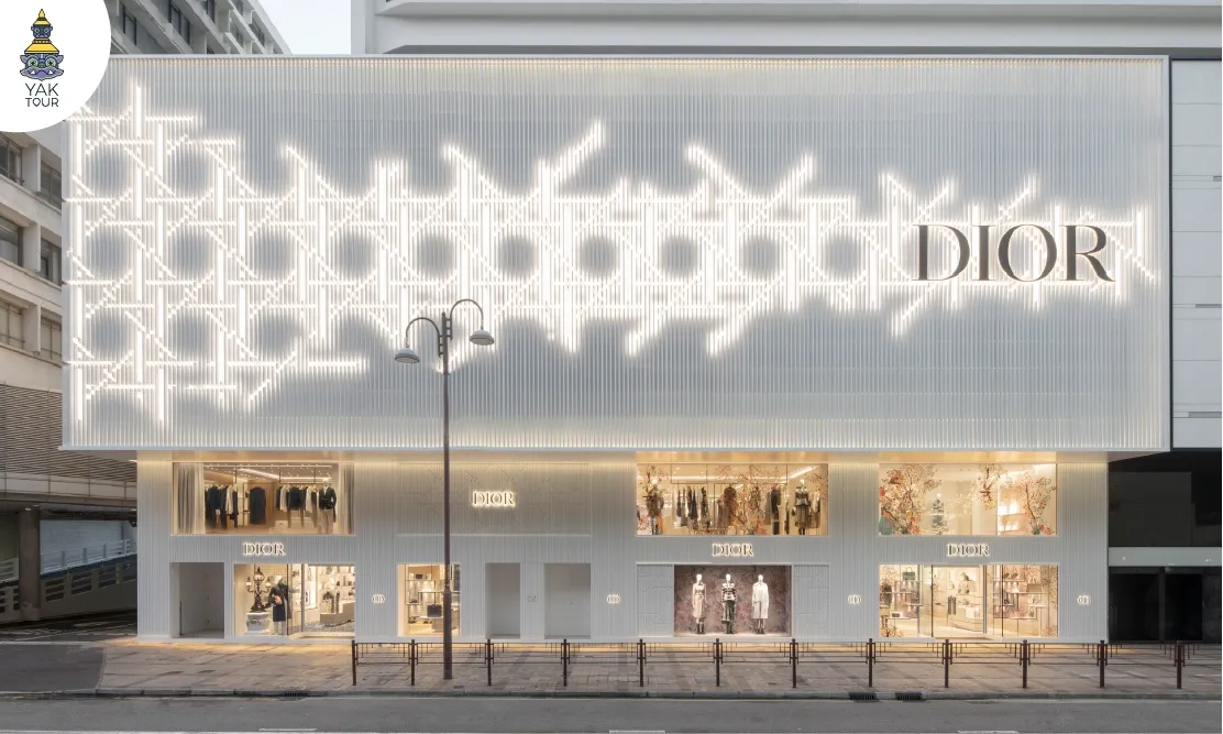 หน้าร้าน Flagship Store สุดอลังการของ Dior ดีไซน์ตึกสวยงามย่านจิมซาจุ่ย