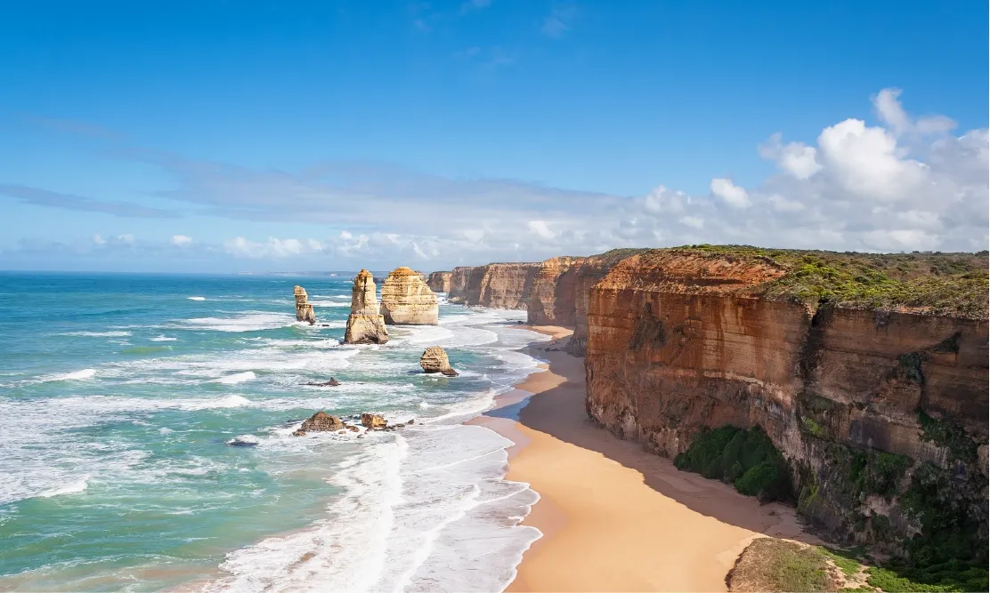 เมลเบิร์น12 Apostles เมลเบิร์น ออสเตรเลีย พิกัดหนีร้อนรับลมหนาว