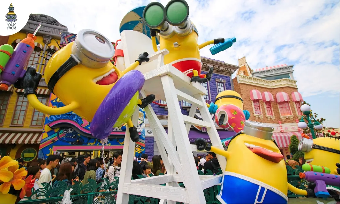 บรรยากาศสดใสในโซน Minion Park