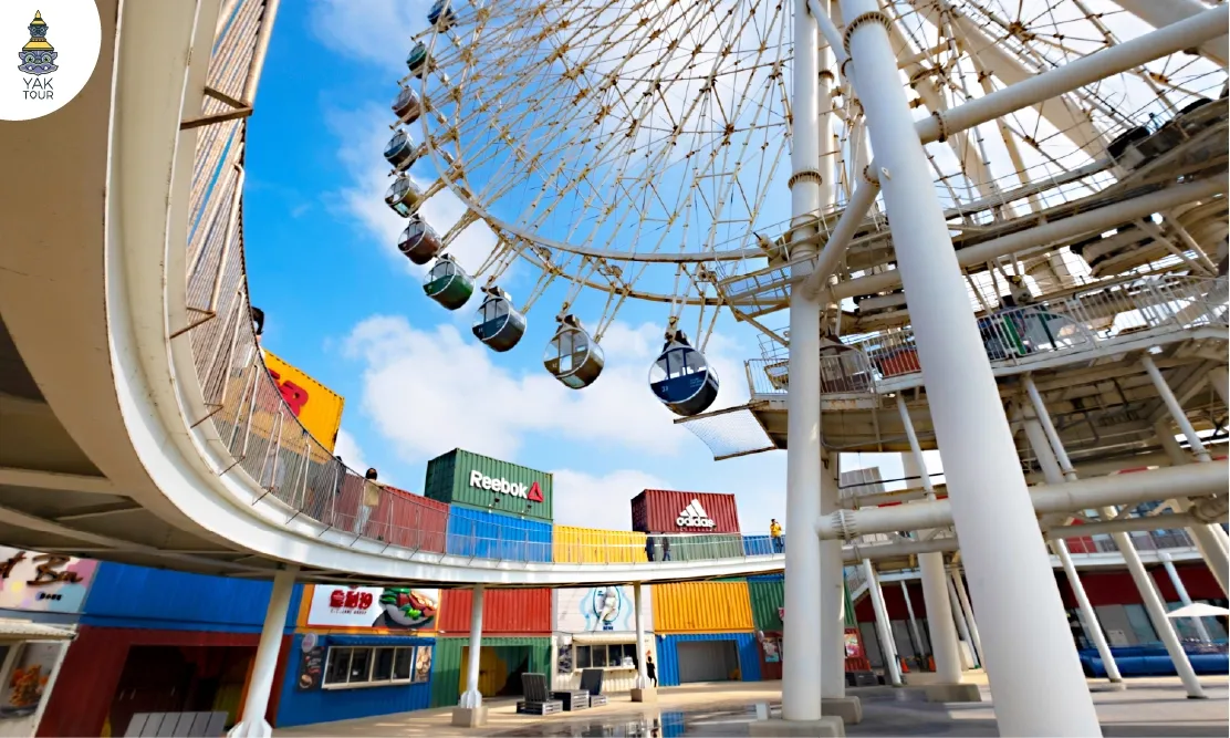 มิตซุย เอาท์เล็ต พาร์ค ไถจง Mitsui Outlet Park กับชิงช้าสวรรค์ยักษ์และโซนร้านค้าตู้คอนเทนเนอร์หลากสีสัน