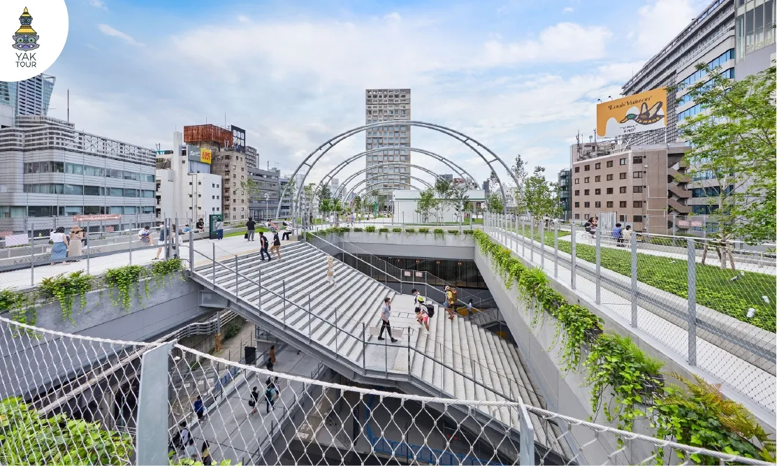 สวนสาธารณะลอยฟ้าและคอมมูนิตี้มอลล์ Miyashita Park (มิยาชิตะ ปาร์ค) ใจกลางเมือง