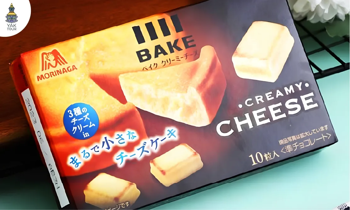 ขนมชีสเบิร์น Morinaga Bake Creamy Cheese ซื้อที่ร้านสะดวกซื้อ Lawson ญี่ปุ่น