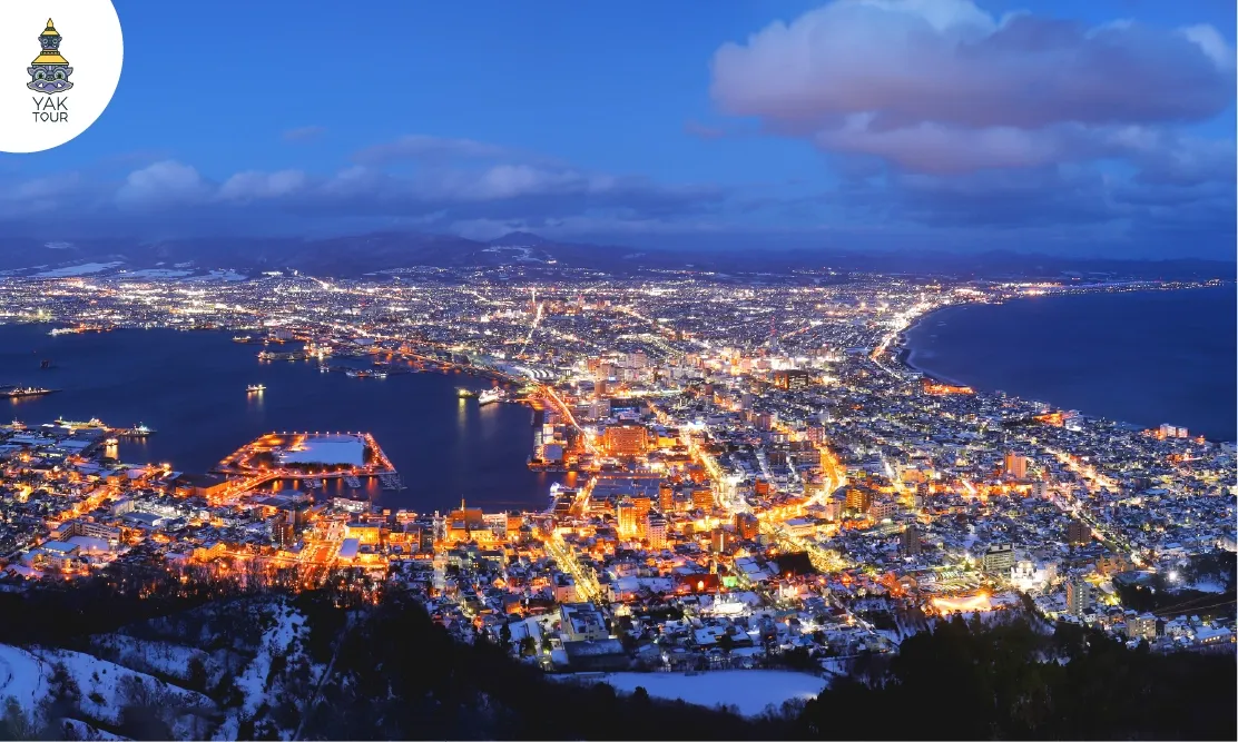 วิวยามค่ำคืนระยิบระยับจากยอดภูเขาฮาโกดาเตะ ที่เที่ยวฮาโกดาเตะ หน้าหนาว อันดับหนึ่งของโลก