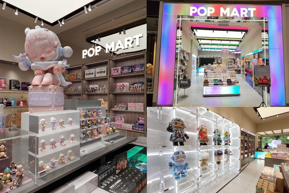 บรรยากาศภายในร้านกล่องสุ่มอาร์ตทอยที่ประเทศมาเลเซีย