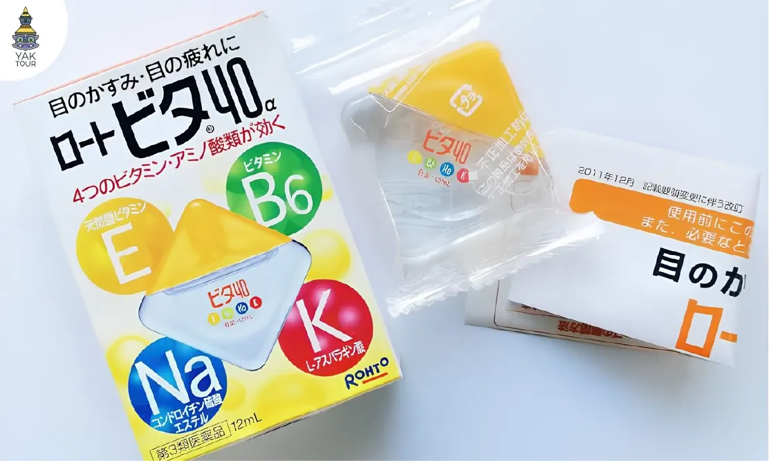 ยาหยอดตา Rohto Vita 40 ของฝากญี่ปุ่นยอดฮิตสำหรับคนทำงานออฟฟิศ ซื้อที่ร้านขายยาญี่ปุ่น