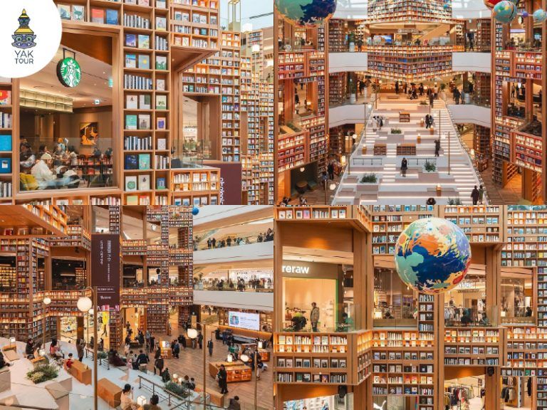 ดีไซน์สถาปัตยกรรมสุดอลังการของห้องสมุด Starfield Library Suwon ในเมืองซูวอนที่มีชั้นหนังสือสูงจรดเพดาน