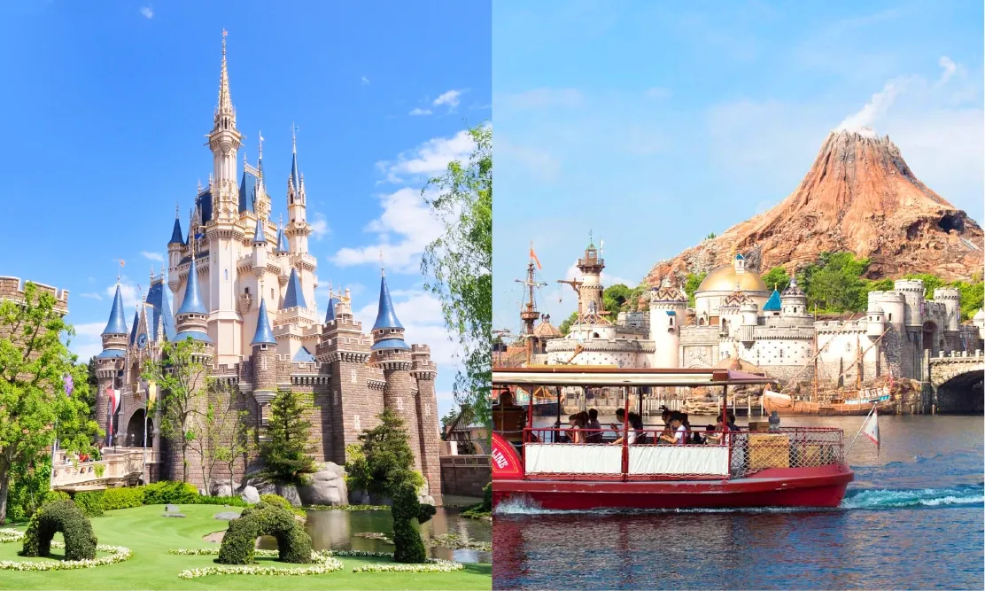 รูปบรรยากาศโตเกียวดิสนีย์แลนด์ (Tokyo Disneyland)และโตเกียวดิสนีย์ซี (Tokyo Disney Sea)