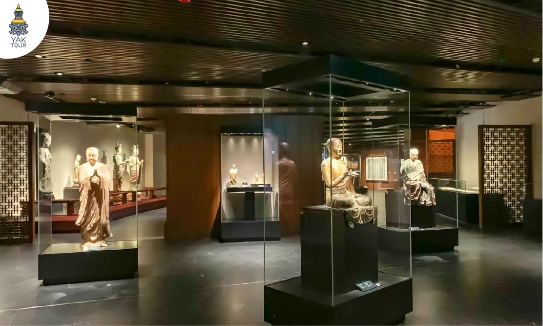 บรรยากาศภายในพิพิธภัณฑ์ศิลปะพุทธศาสนา วัดซีซ่าน ฮ่องกง