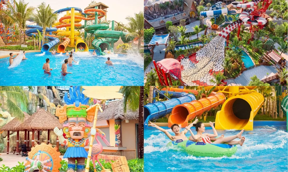 สไลเดอร์หลากสีสัน เครื่องเล่น Serpent’s Venom และบรรยากาศความสนุกในสวนน้ำโซน Typhoon World